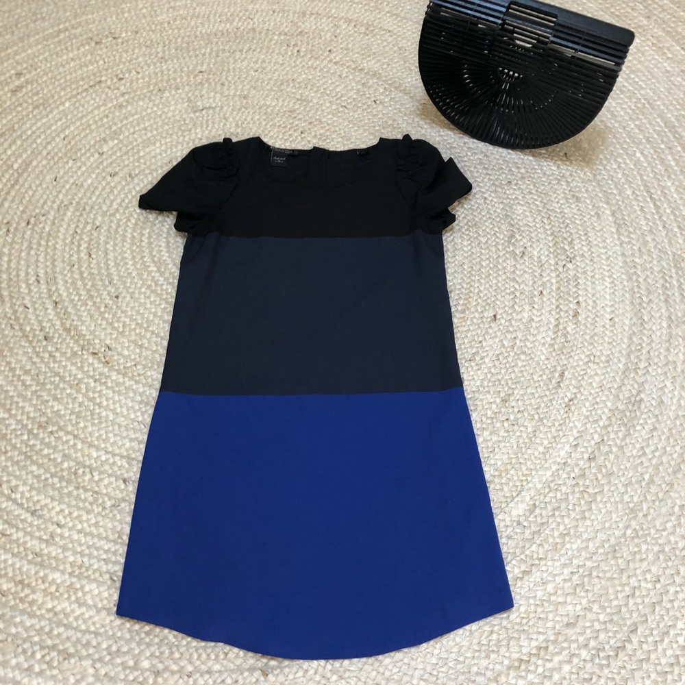 Maison Scotch Color Block Shift Dress - Picture 1 of 3